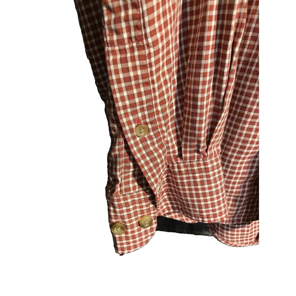 Eddie Bauer Mens Red Plaid Long Sleeve Shirt Big & Tall XL Casual Soft Cotton - Picture 3 of 6